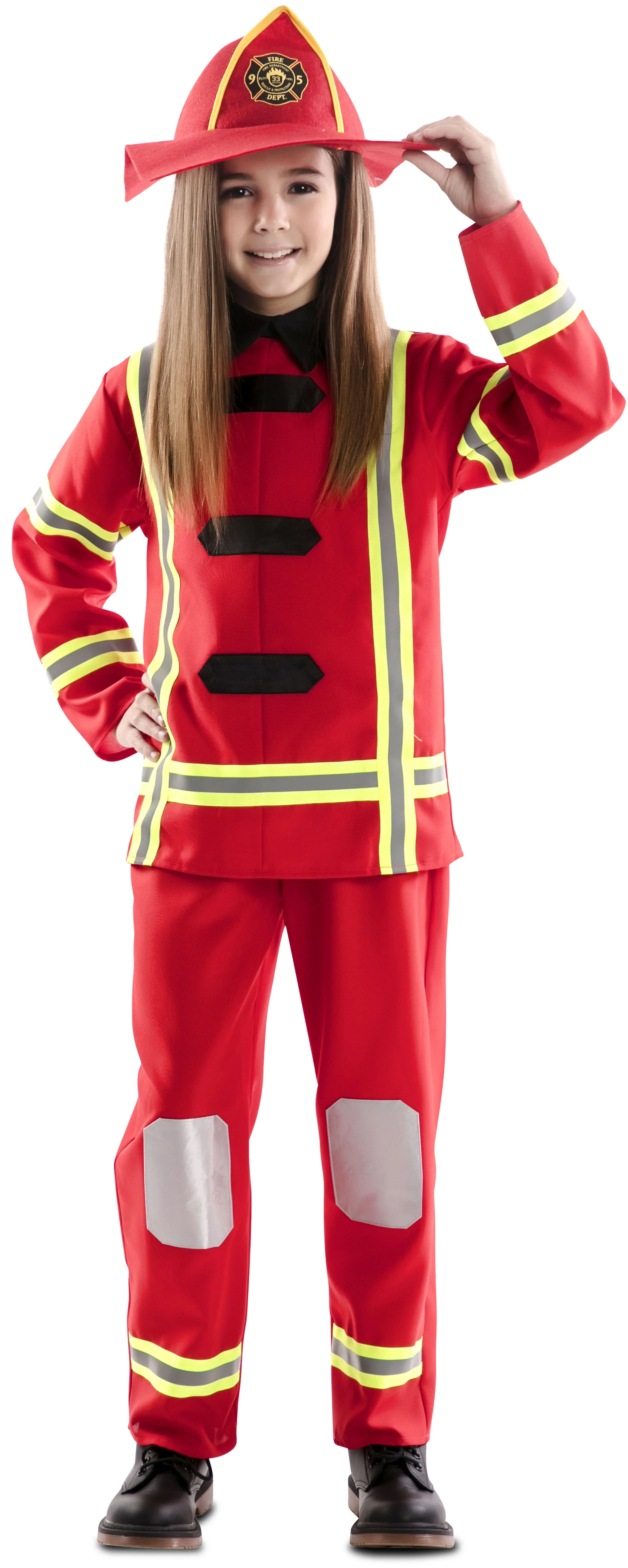 Disfraz de Bombero Rojo Infantil - Image 2