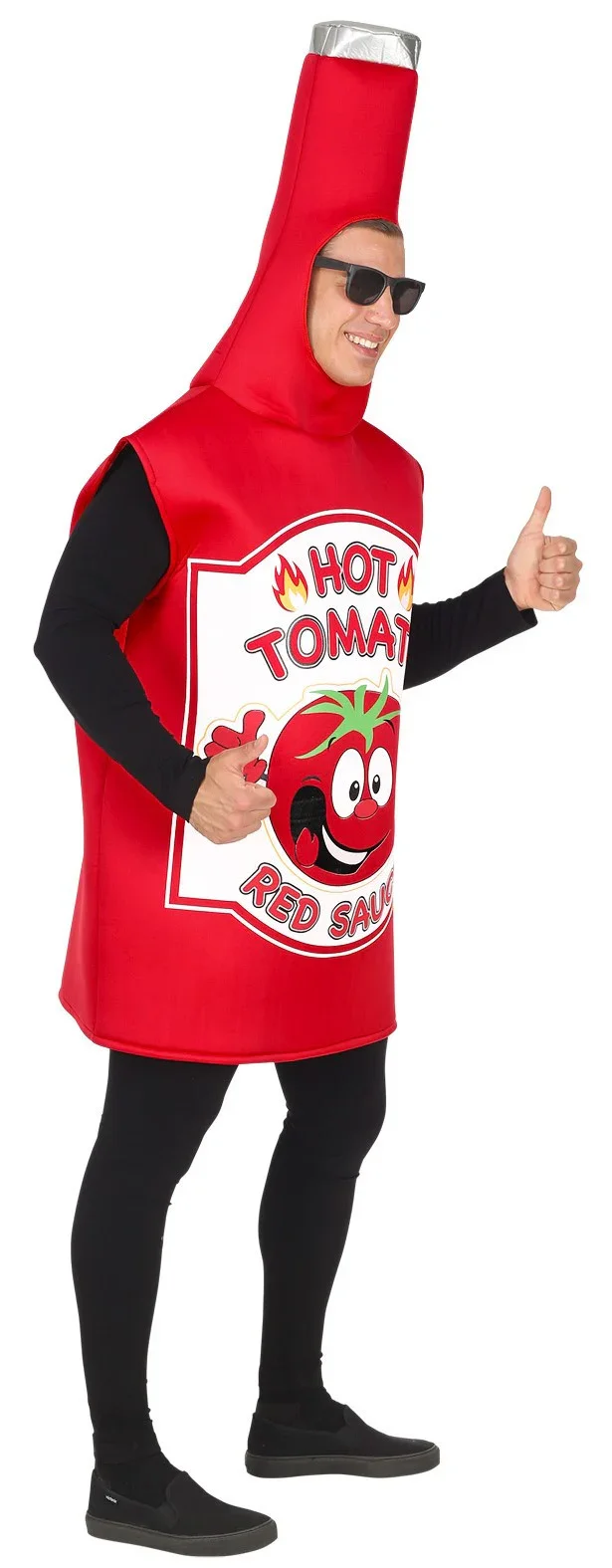 Disfraz de Bote de Ketchup Picante para Adulto - Image 4
