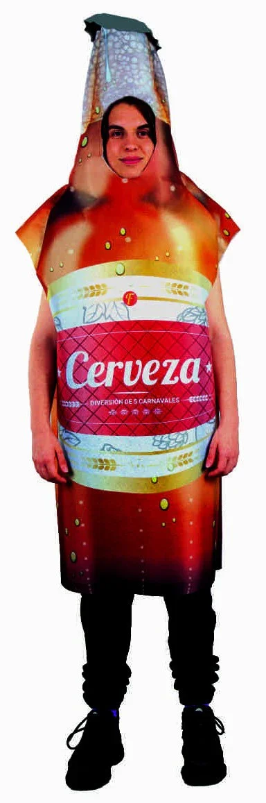 Disfraz de Botellín de Cerveza para Adulto