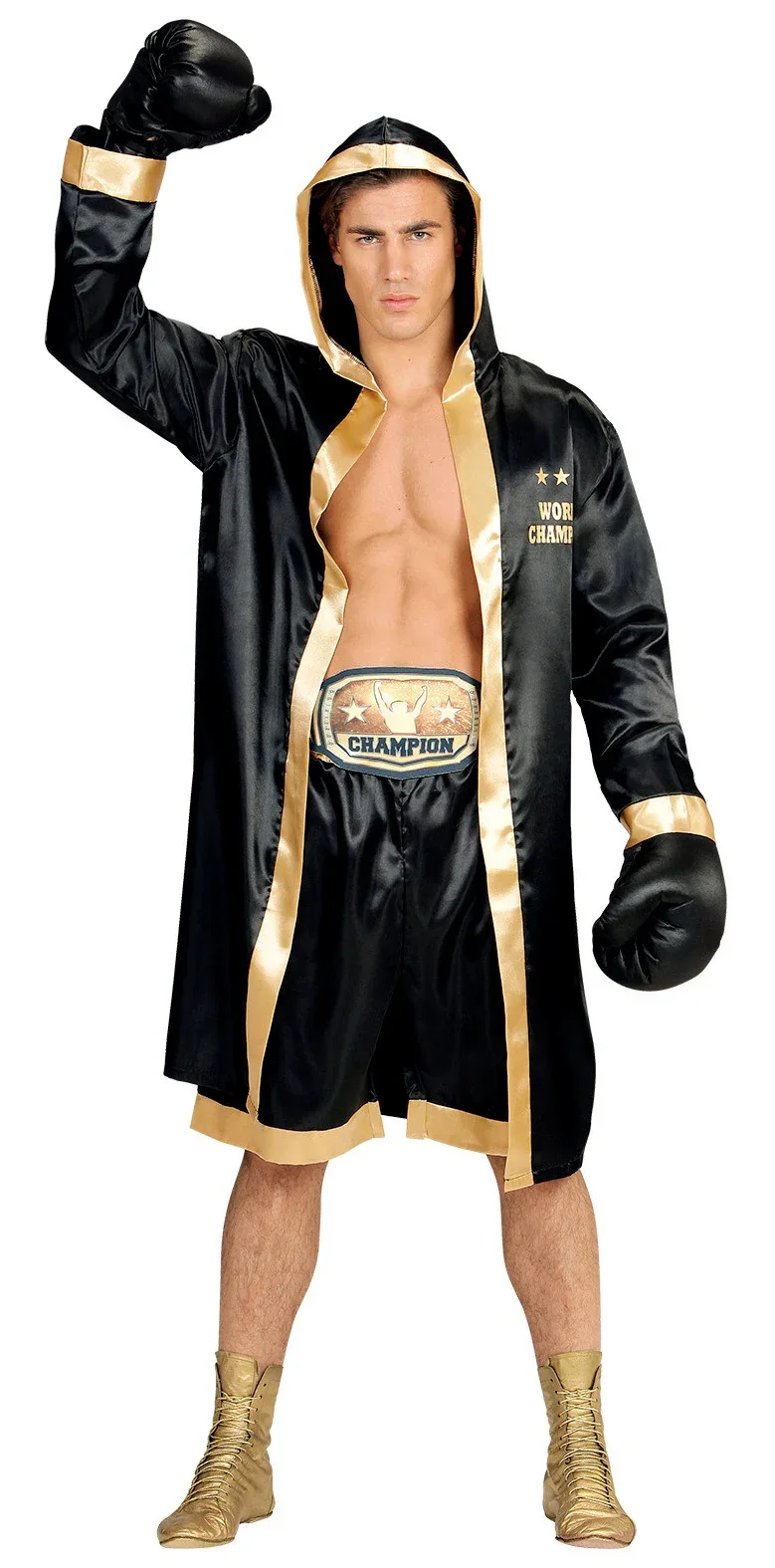 Disfraz de Boxeador Negro para Hombre - Image 3