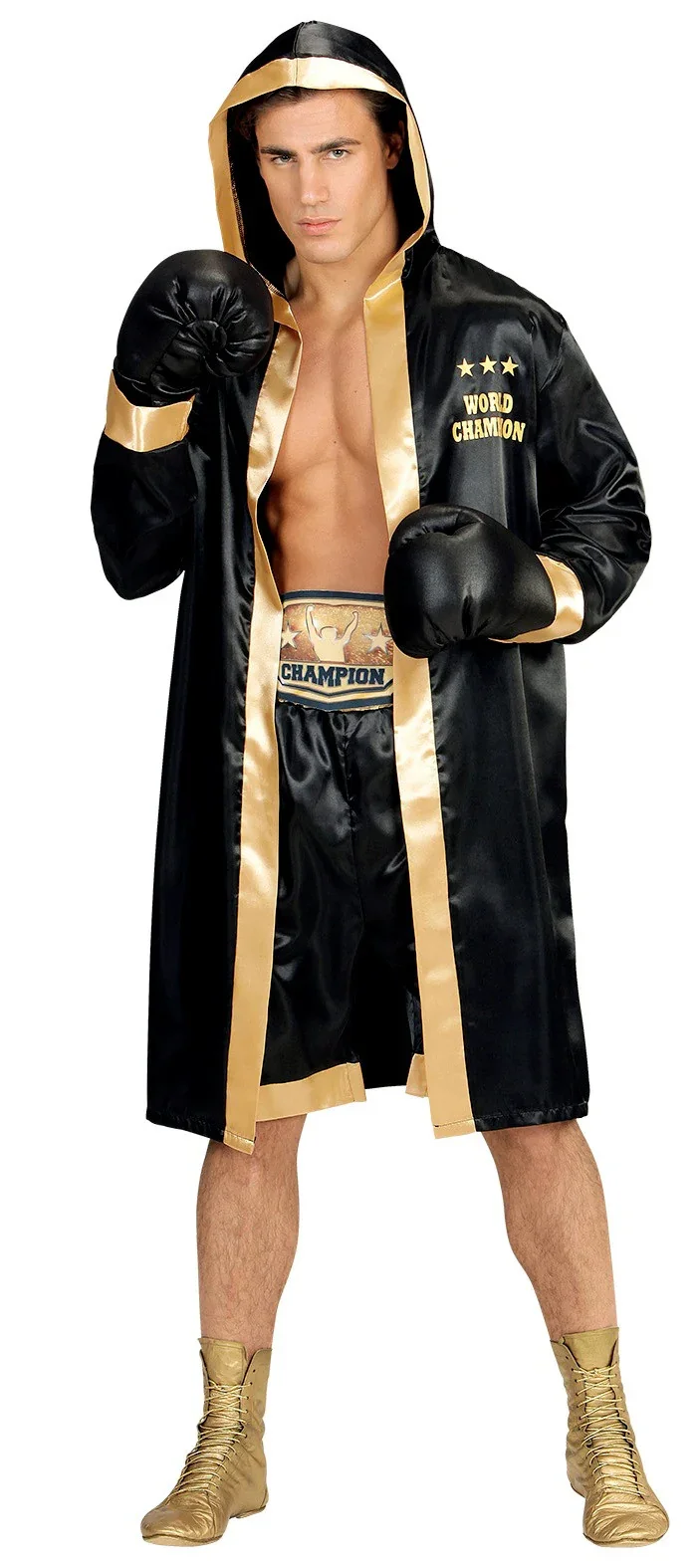 Disfraz de Boxeador Negro para Hombre - Image 4