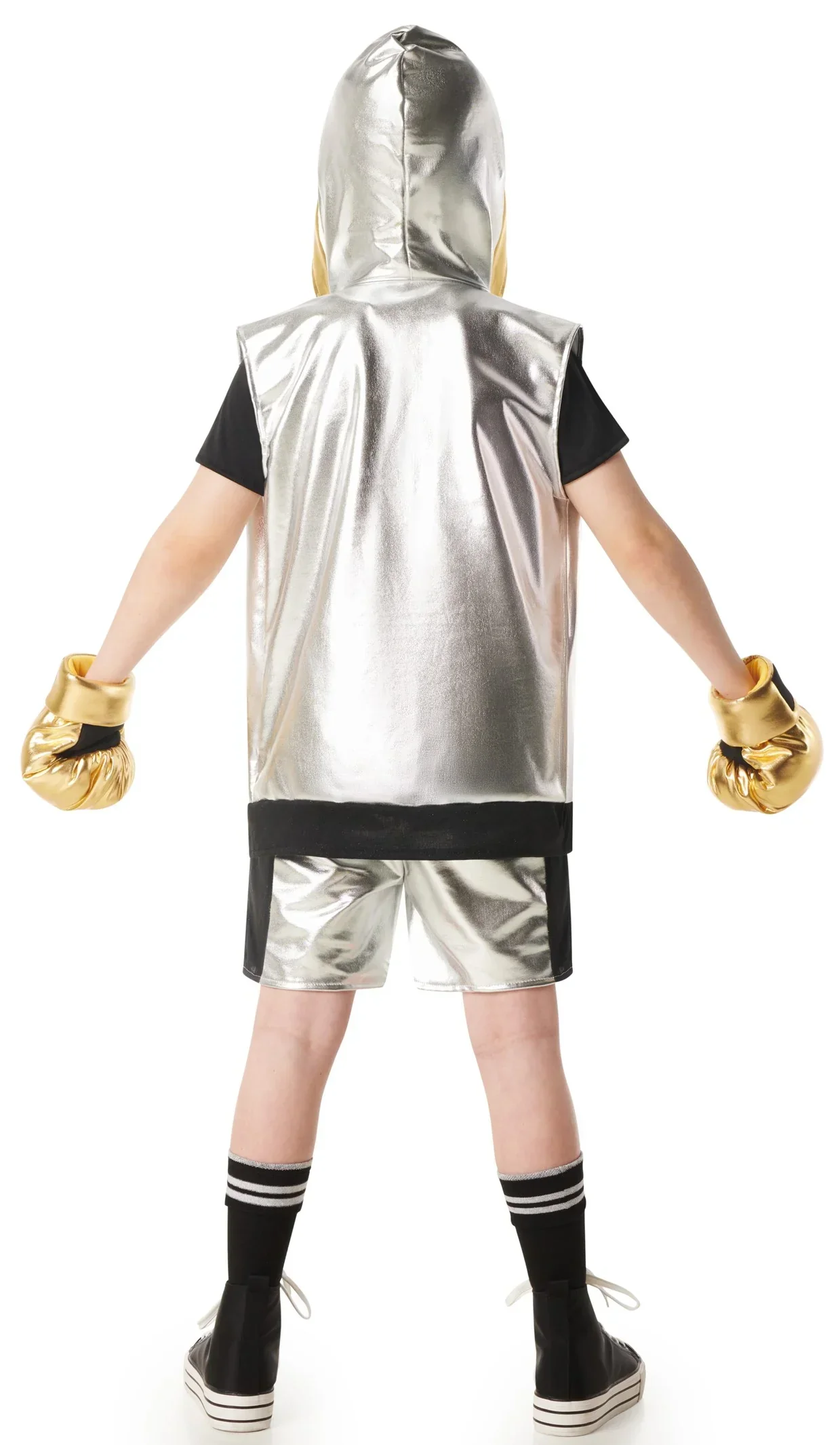 Disfraz de Boxeador Plateado Infantil - Image 3