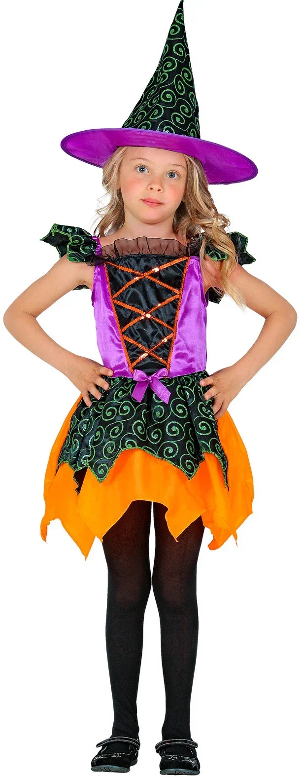 Disfraz de Bruja Estampado Infantil - Image 3