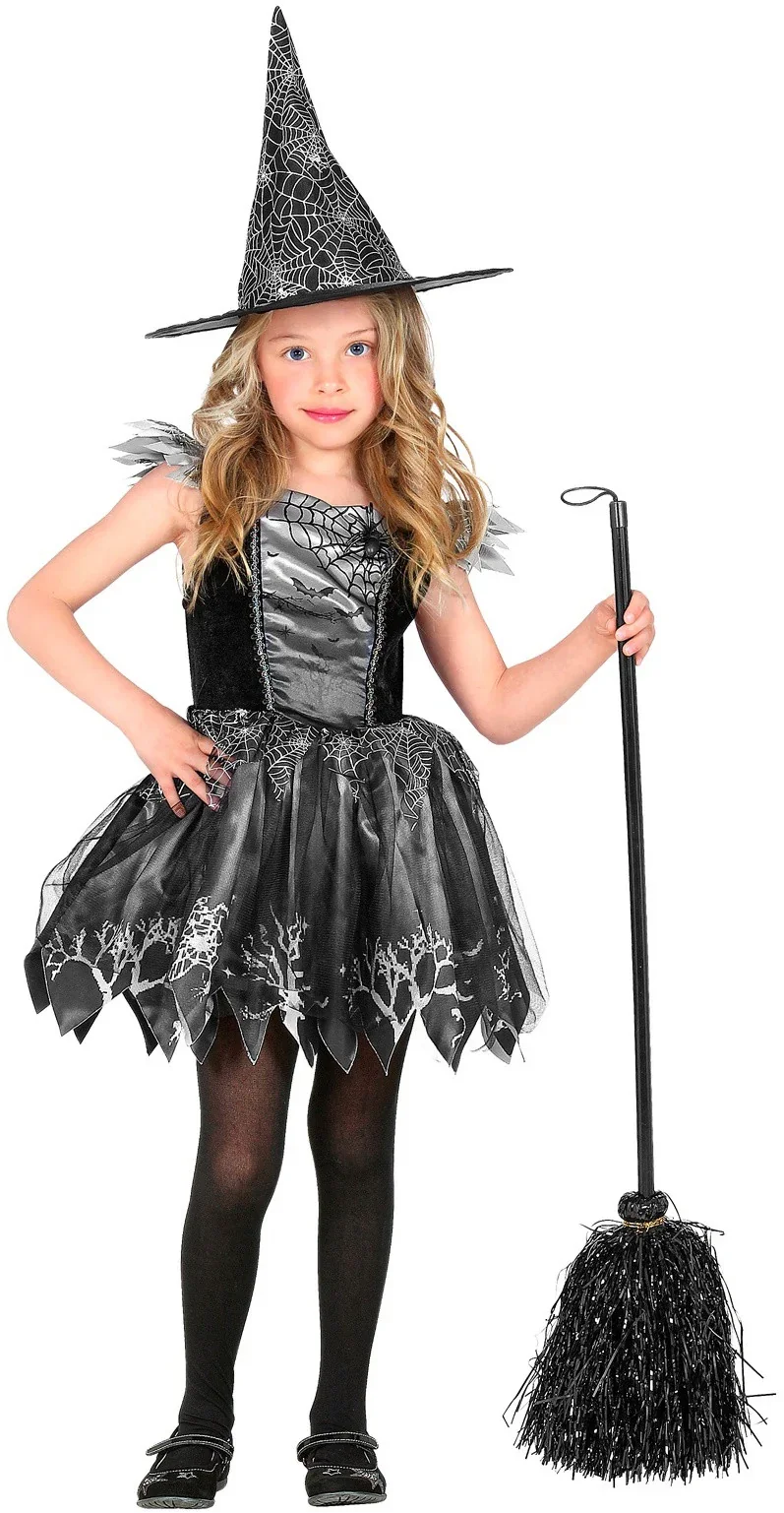 Disfraz de Bruja Negro Estampado Infantil - Image 2