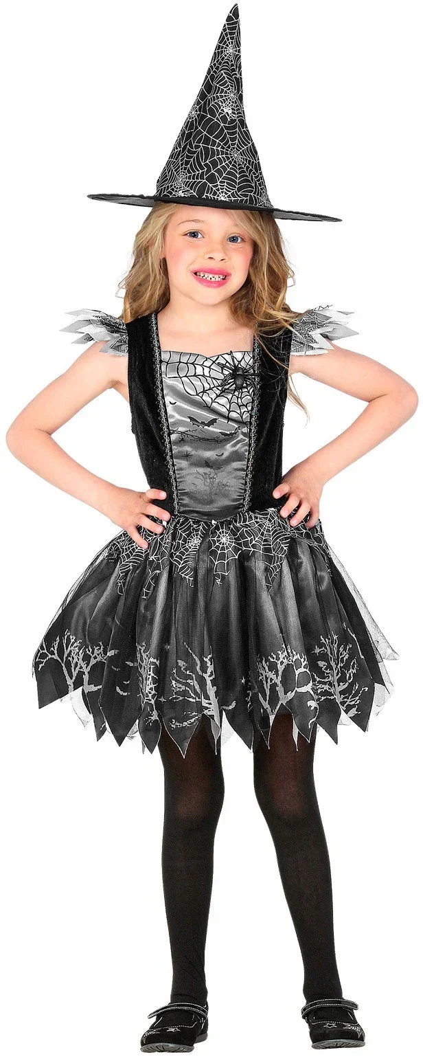 Disfraz de Bruja Negro Estampado Infantil - Image 3