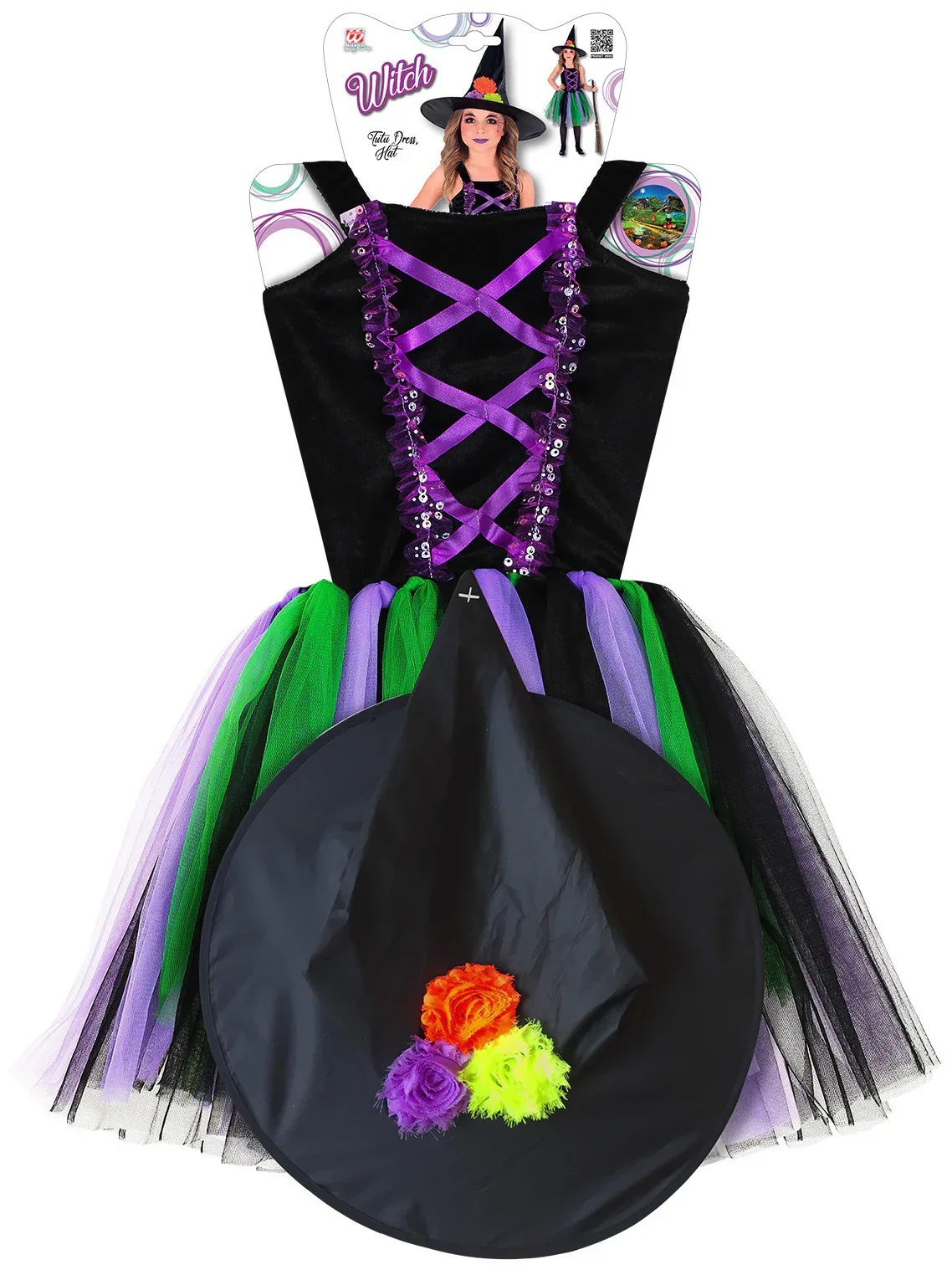 Disfraz de Bruja con Tutú Infantil - Image 3