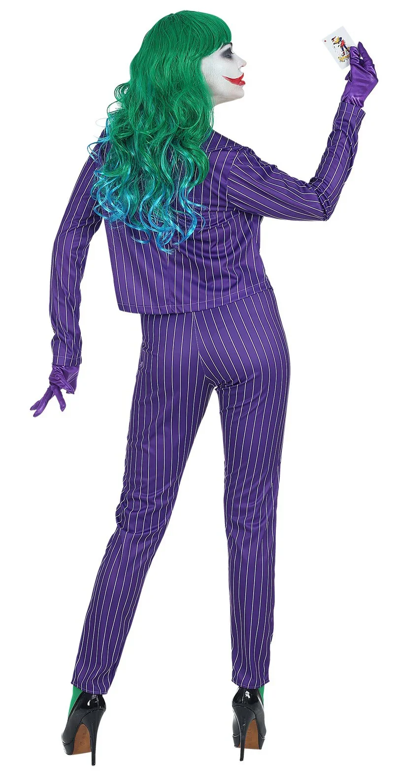 Disfraz de Joker Loca con Traje para Mujer - Image 2
