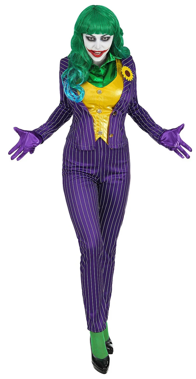 Disfraz de Joker Loca con Traje para Mujer - Image 4