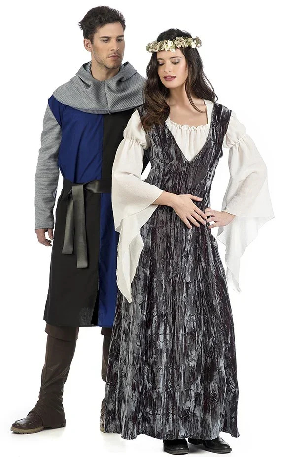 Disfraz de Caballero Cruzado Medieval Azul para Hombre - Image 4
