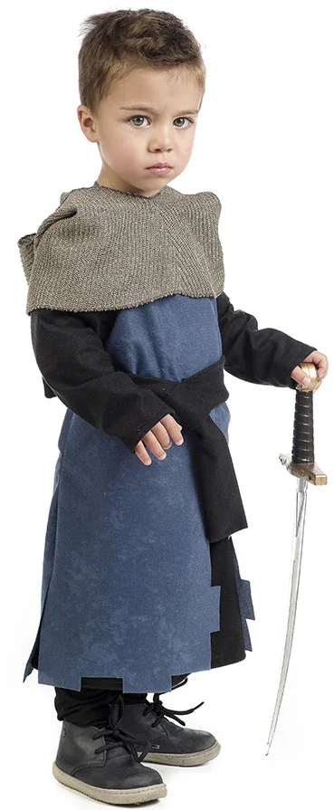Disfraz de Caballero Medieval Azul para Bebé - Image 3