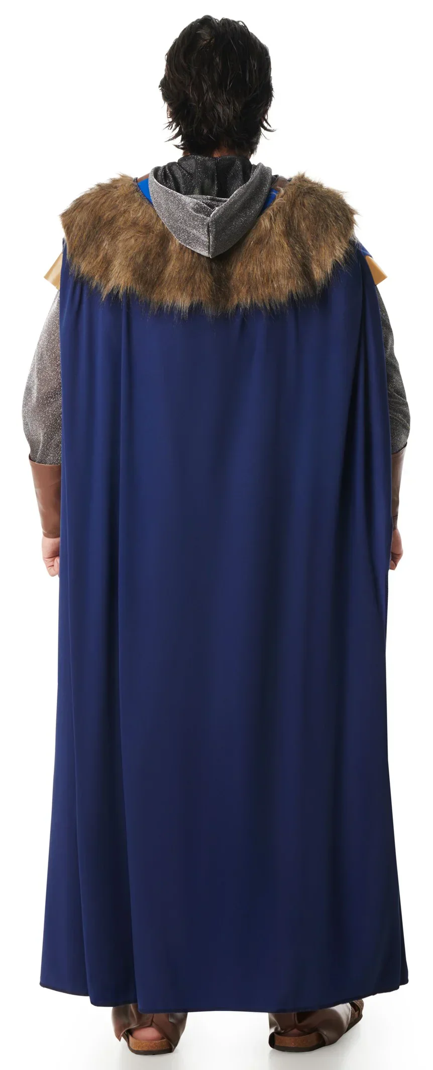 Disfraz de Caballero Medieval Azul con Capa para Hombre - Image 2