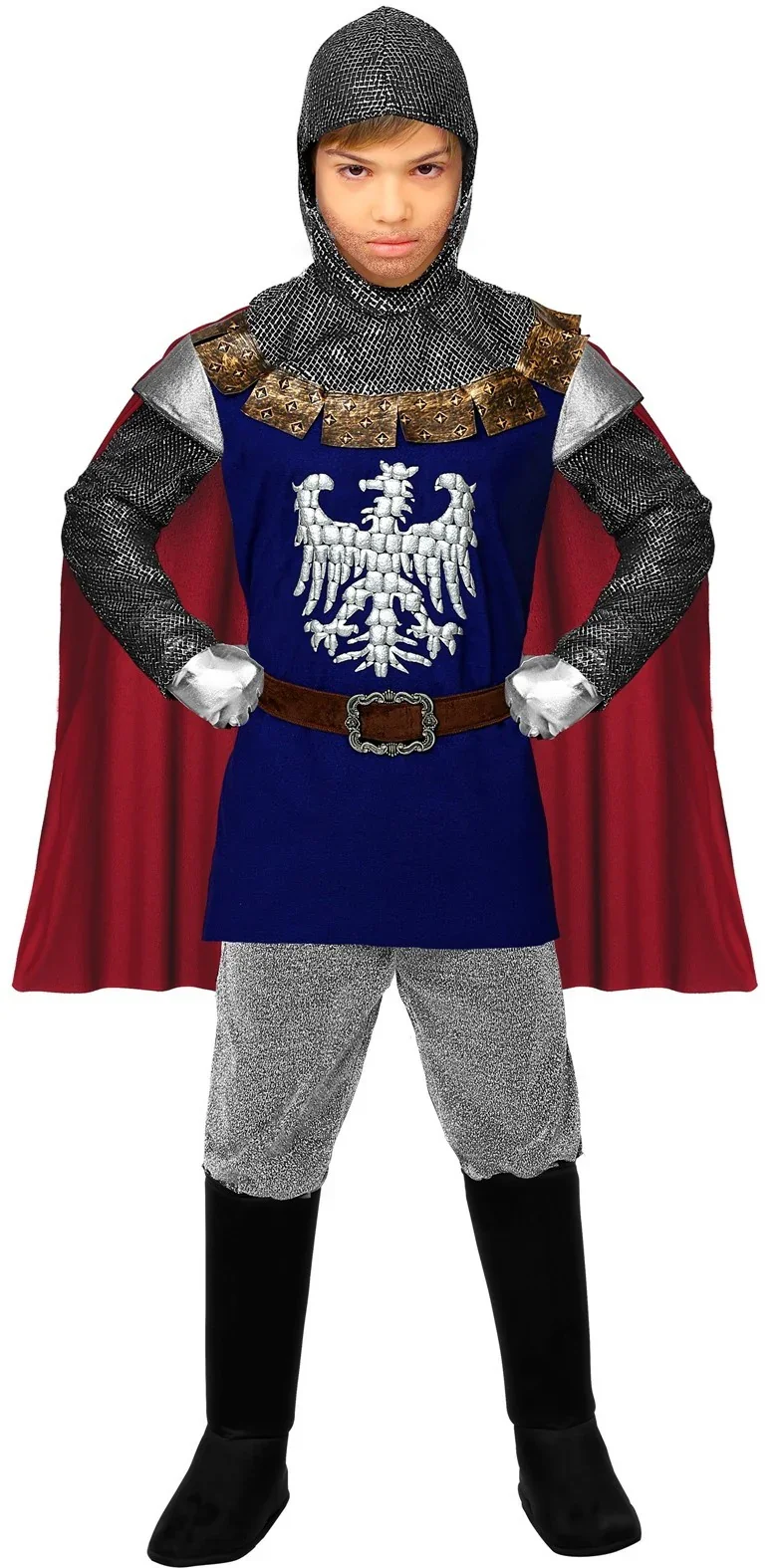 Disfraz de Caballero Medieval Azul para Niño - Image 2