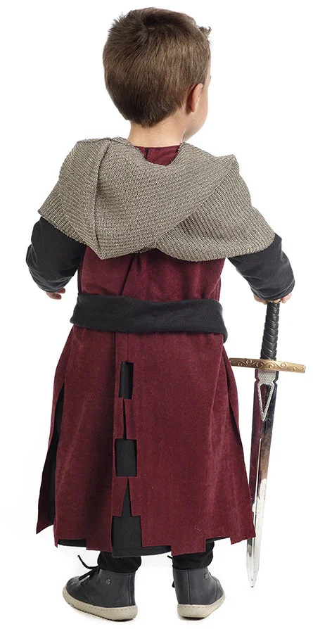 Disfraz de Caballero Medieval Granate para Bebé - Image 2