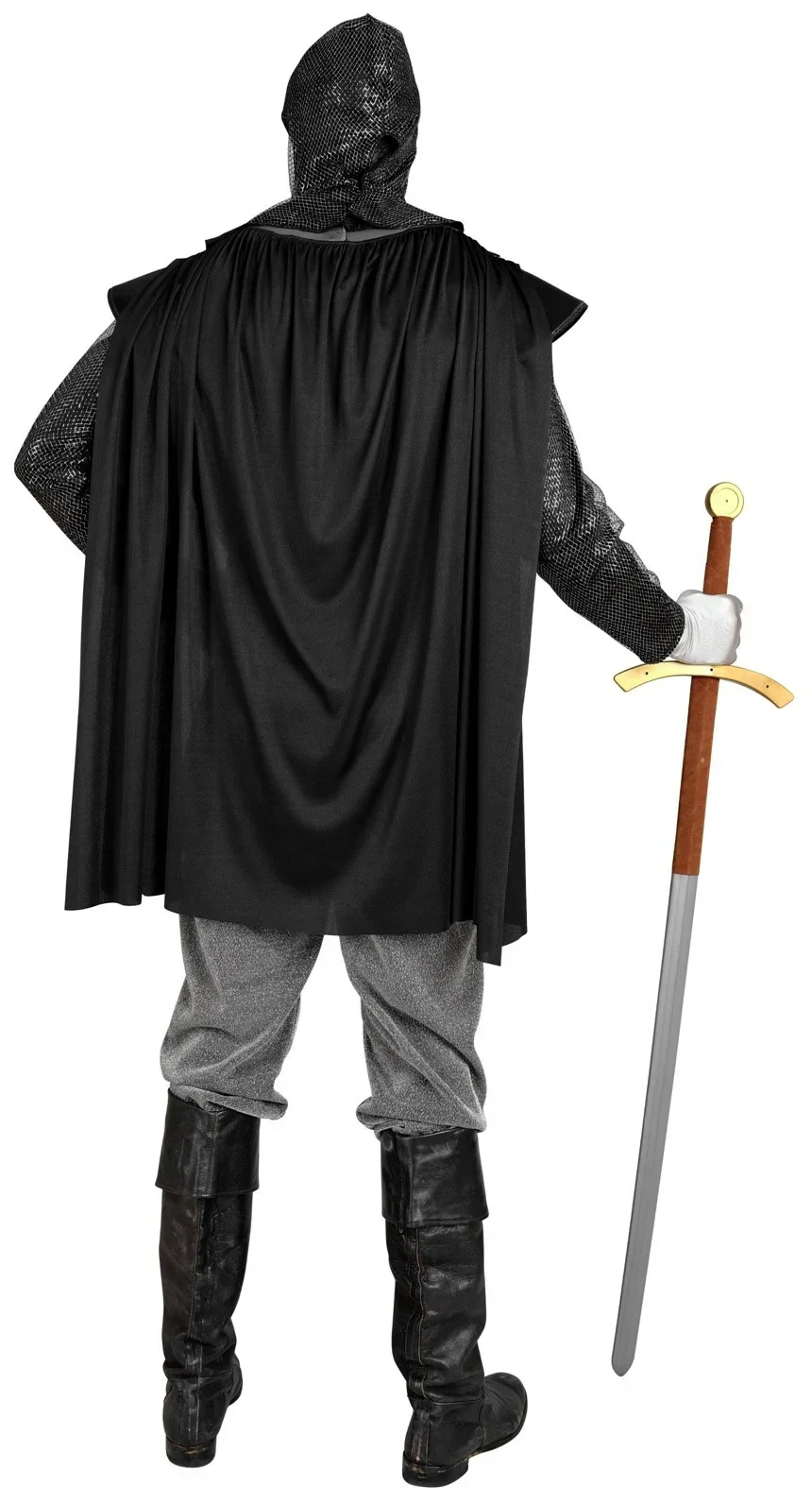 Disfraz de Caballero Medieval Negro para Adulto - Image 2
