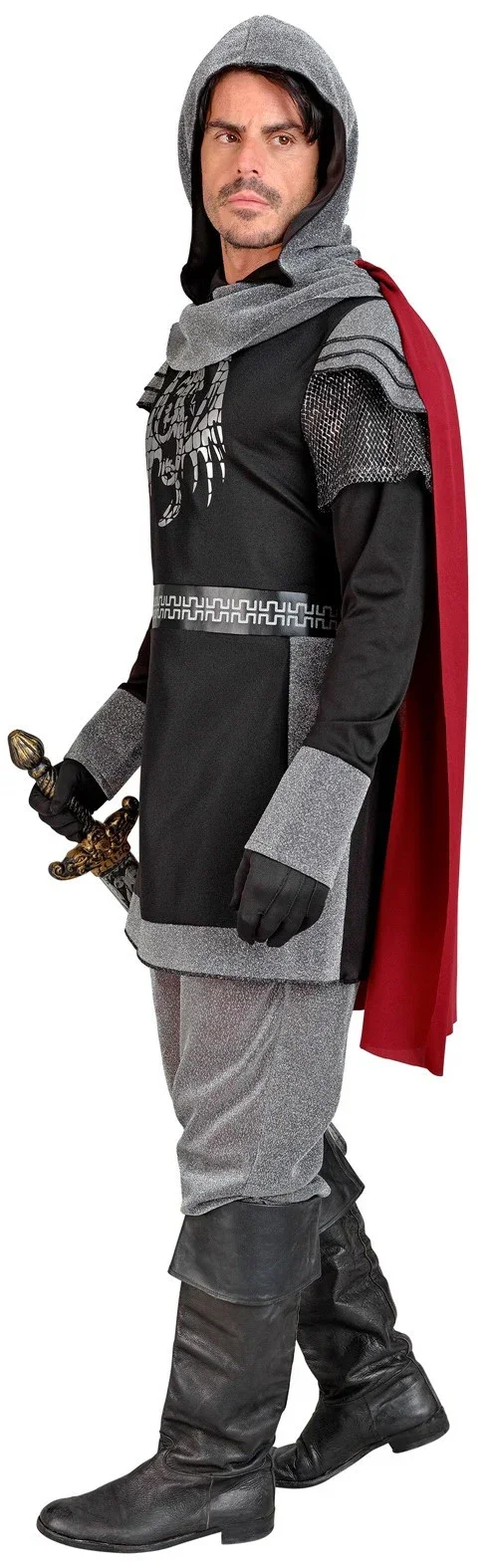 Disfraz de Caballero Medieval Oscuro para Hombre - Image 4