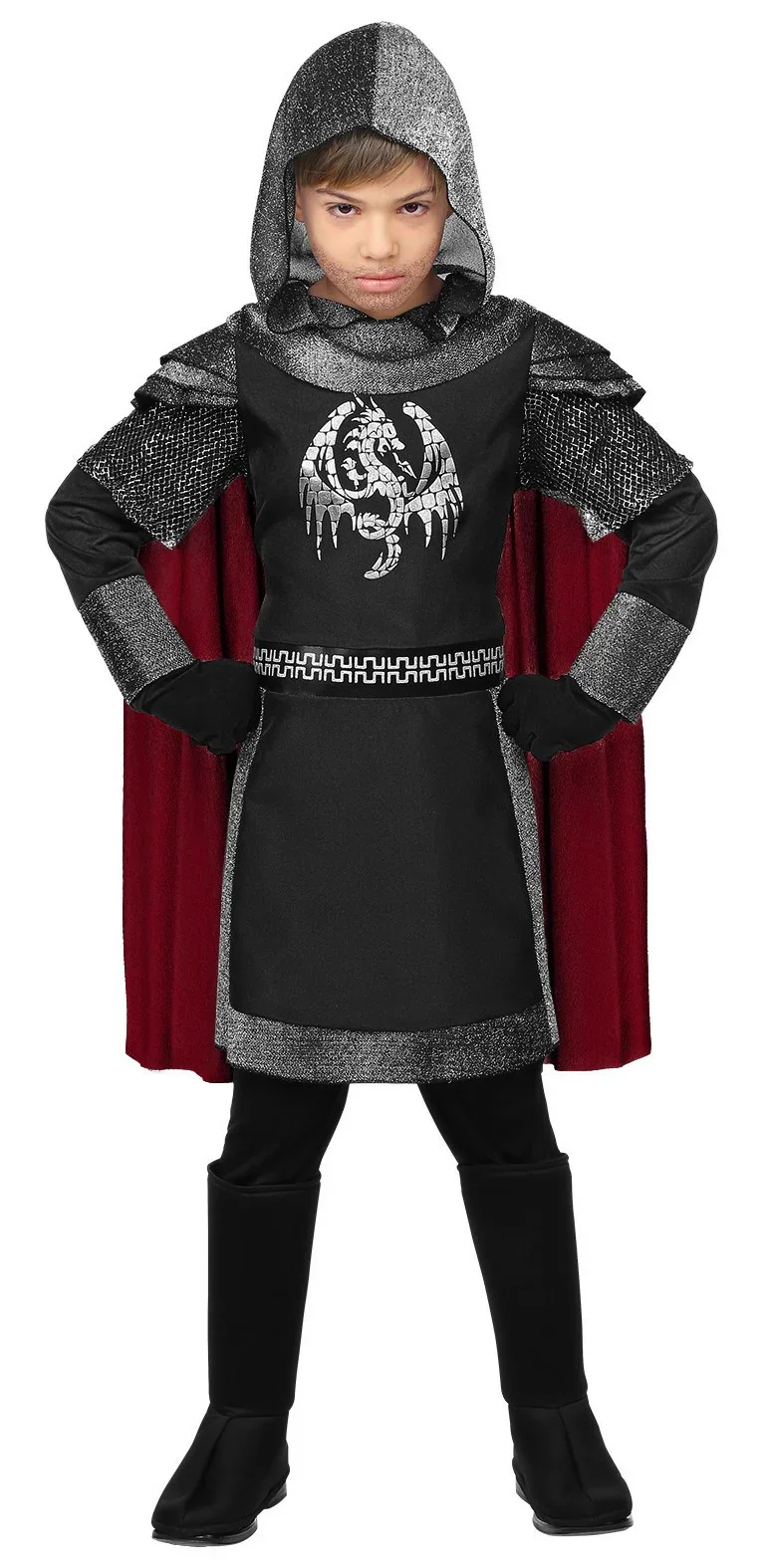 Disfraz de Caballero Medieval Oscuro Infantil - Image 2