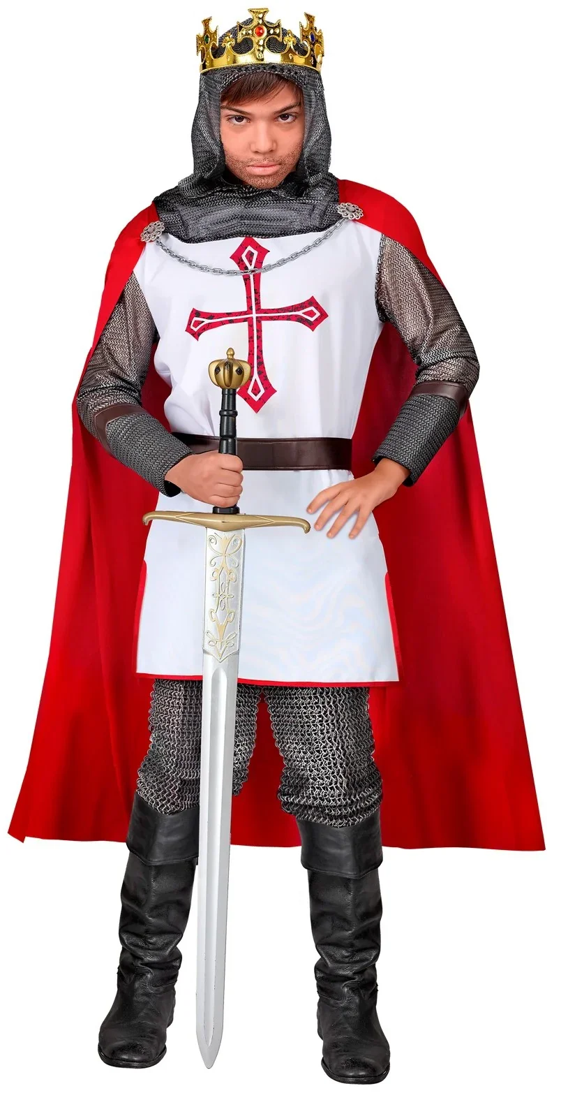 Disfraz de Caballero Templario con Capa para Niño - Image 2
