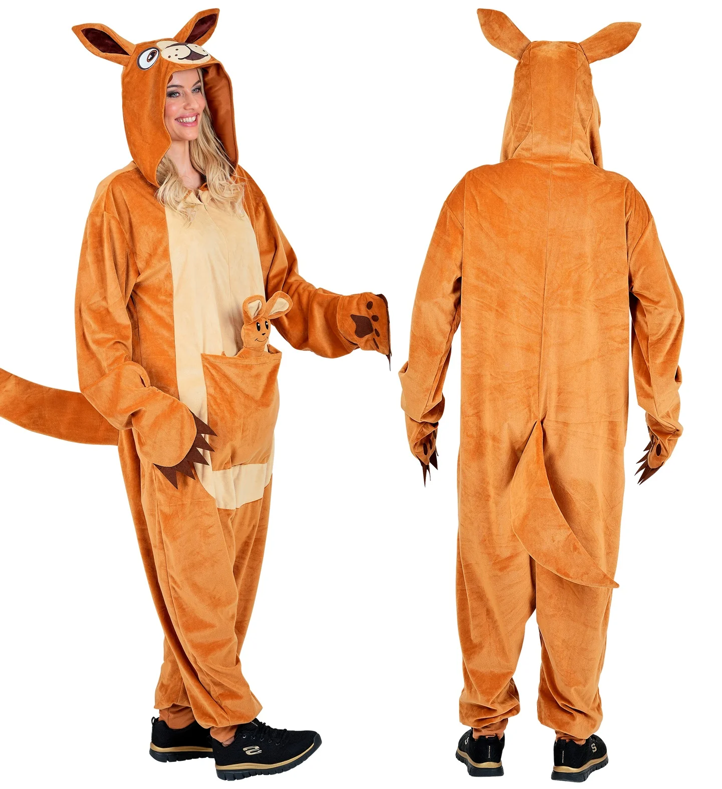 Disfraz de Canguro Pijama para Adulto - Image 3