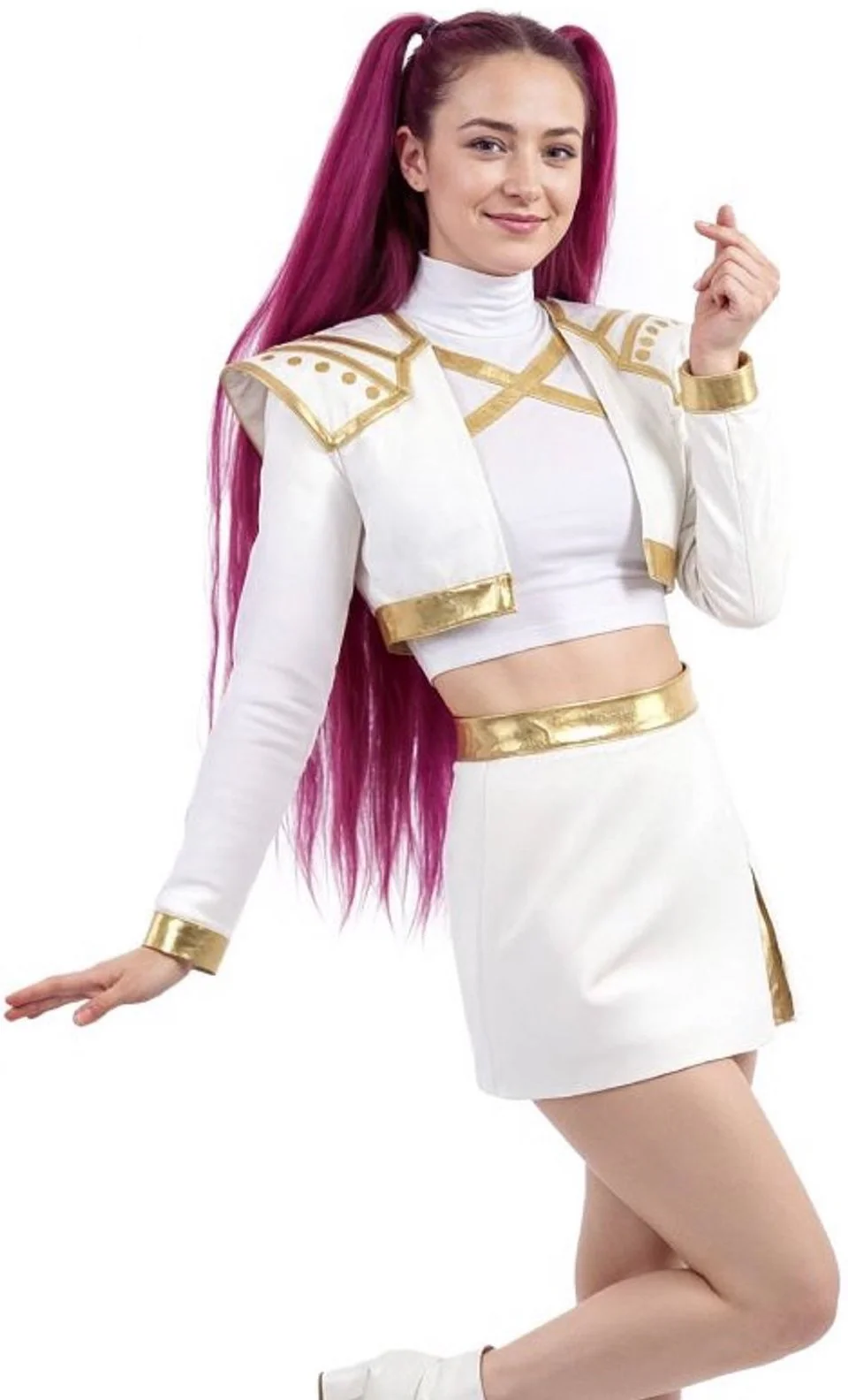 Disfraz de Cantante Guerreras K-Pop Blanca para Mujer - Image 4