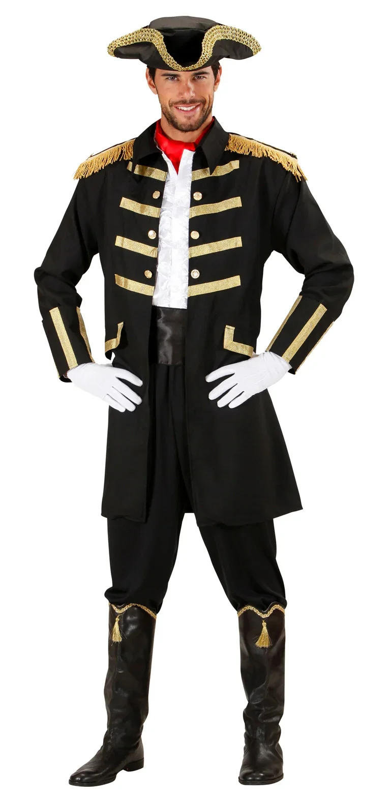 Disfraz de Capitán Pirata Negro para Adulto - Image 2