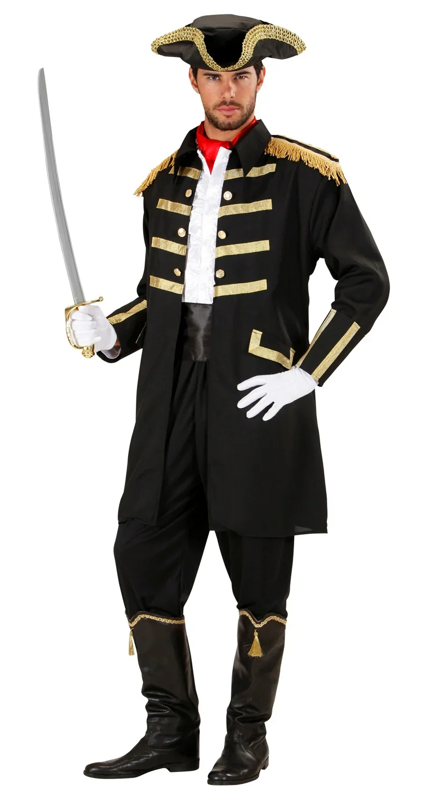 Disfraz de Capitán Pirata Negro para Adulto - Image 3