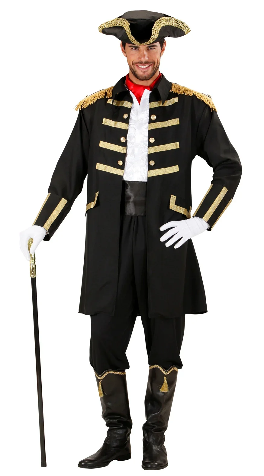 Disfraz de Capitán Pirata Negro para Adulto - Image 4