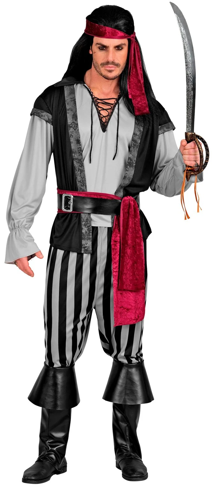 Disfraz de Capitán Pirata Oscuro para Hombre - Image 2