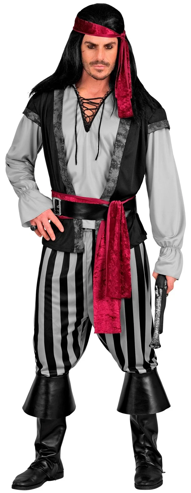 Disfraz de Capitán Pirata Oscuro para Hombre - Image 3