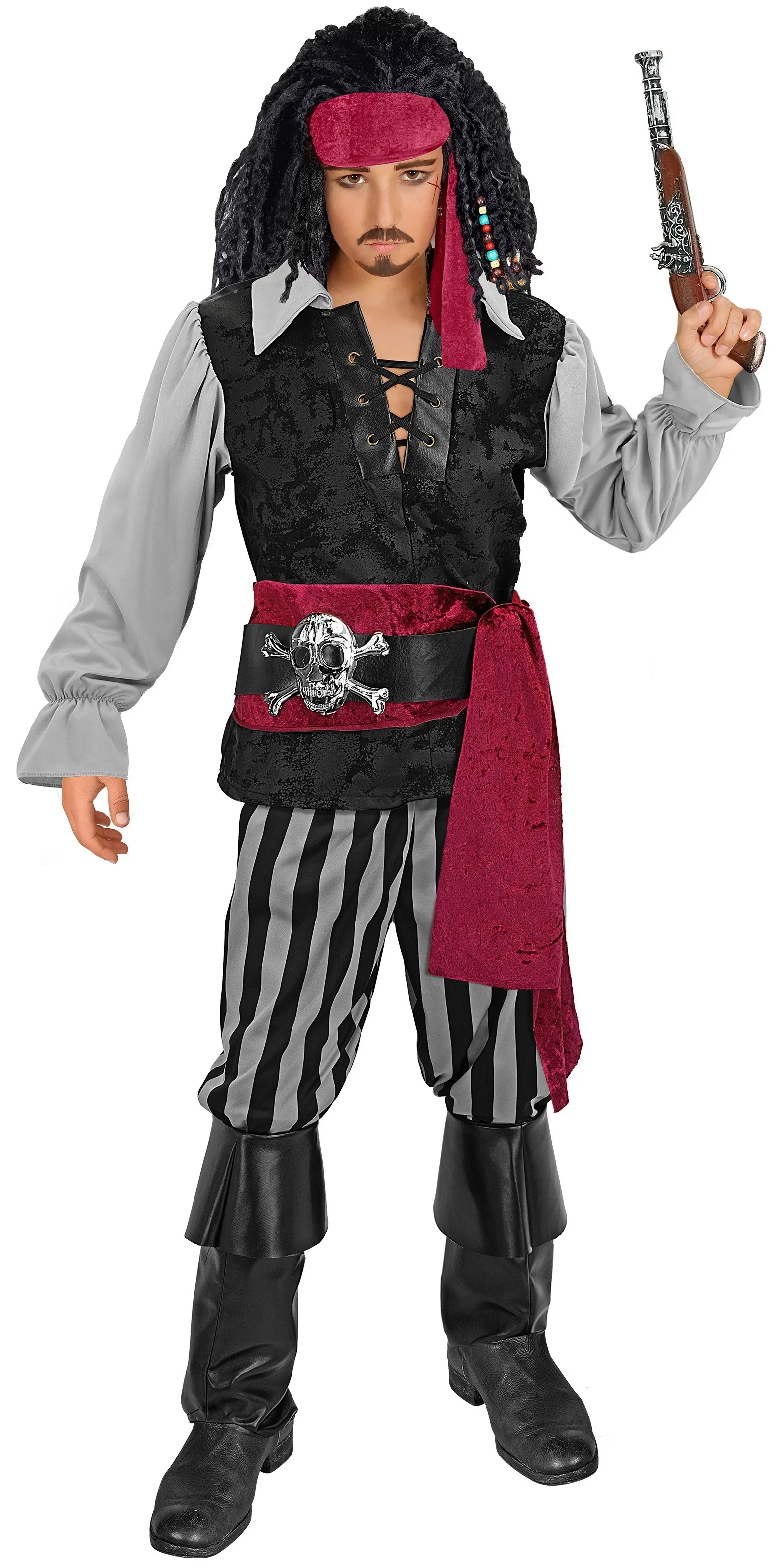 Disfraz de Capitán Pirata Oscuro para Niño - Image 3
