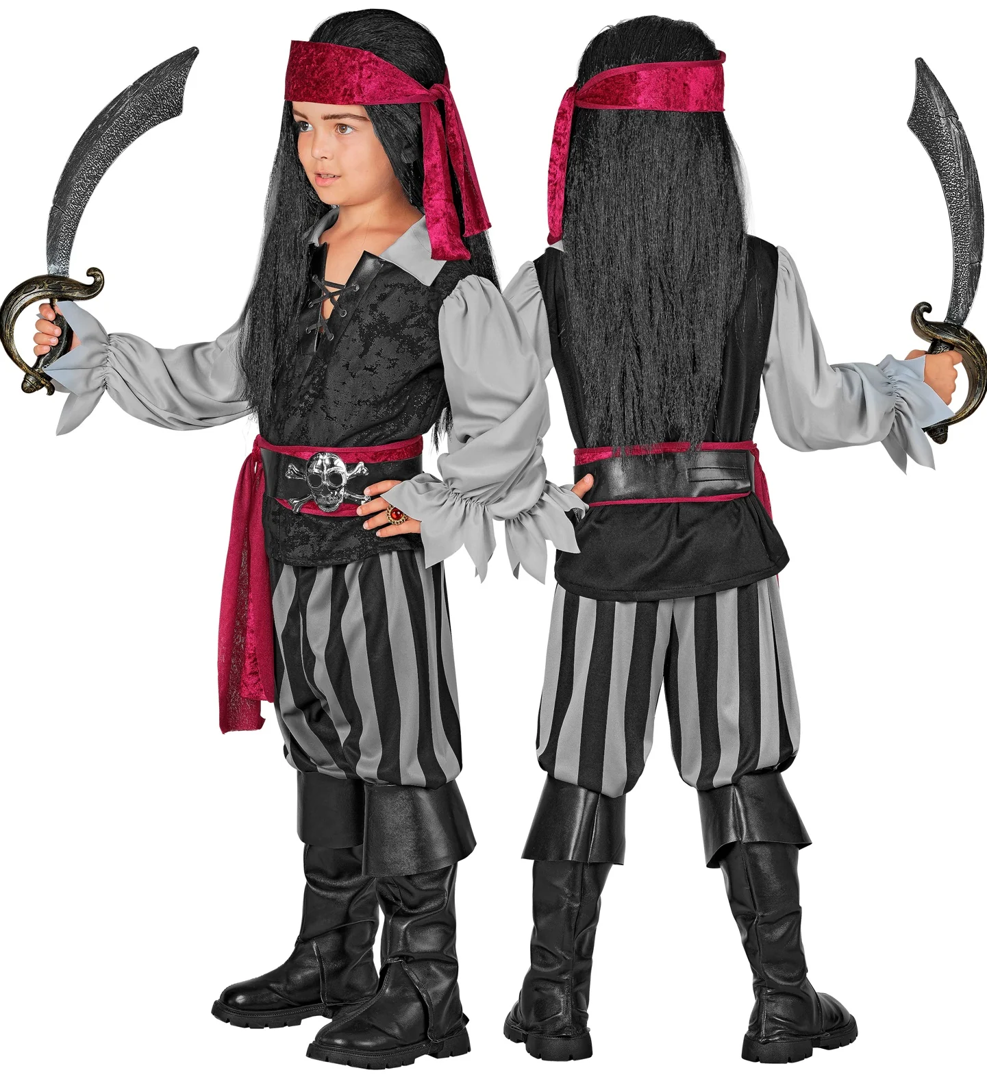 Disfraz de Capitán Pirata Oscuro para Niño - Image 5