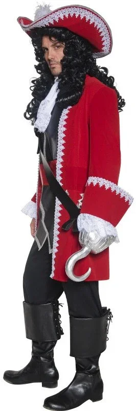 Disfraz de Capitán Pirata Rojo para Hombre - Image 3