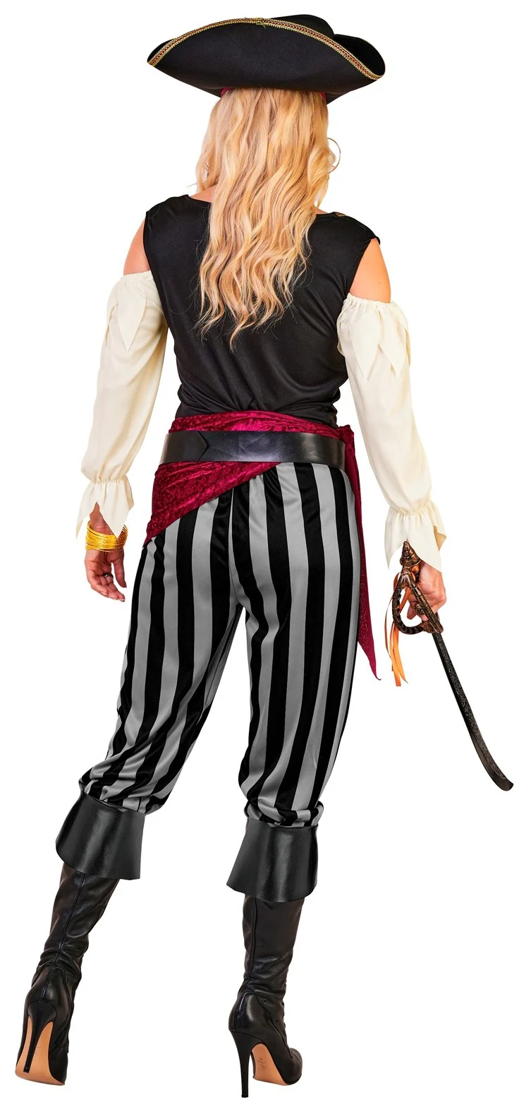 Disfraz de Capitana Pirata con Sombrero para Mujer - Image 5