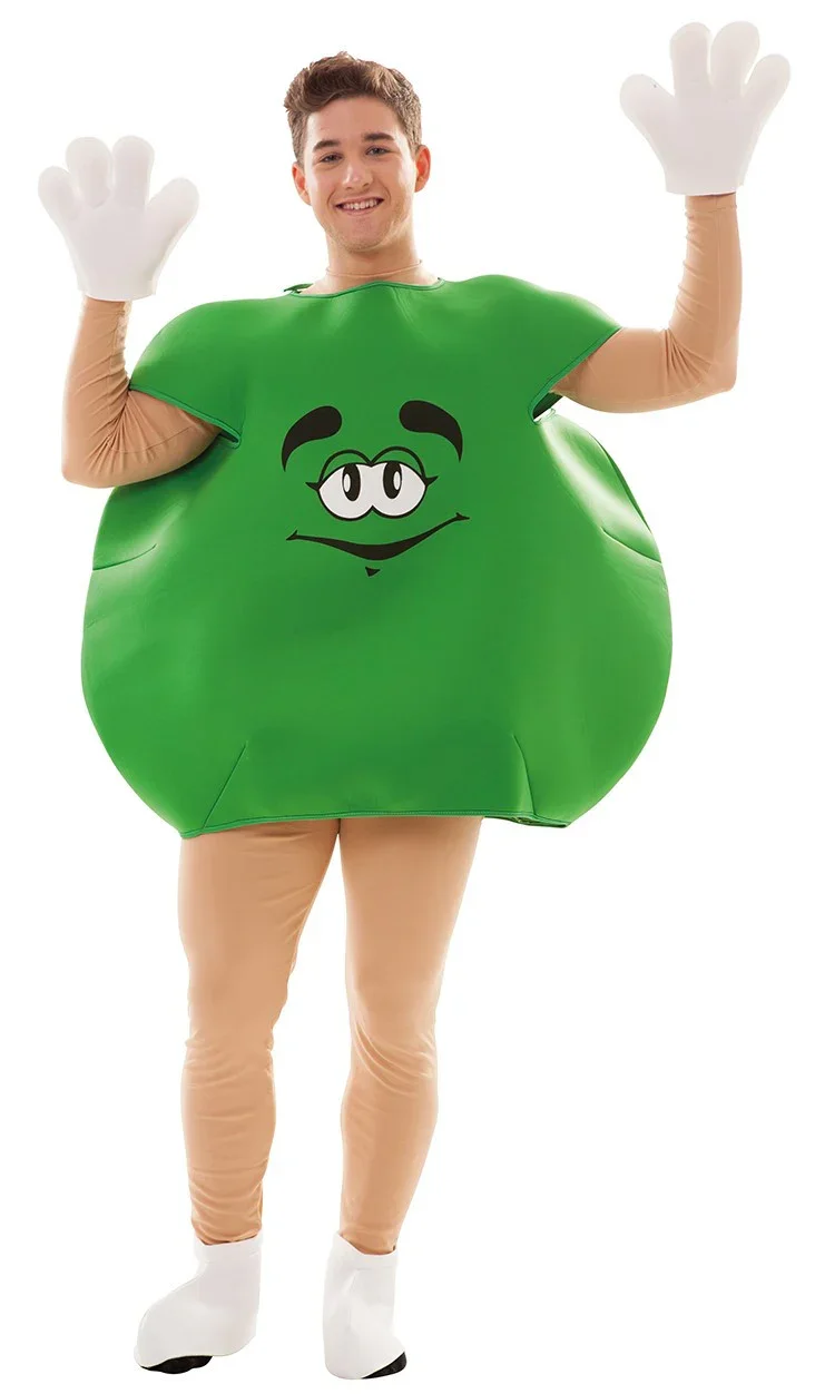 Disfraz de Caramelo M&M's Verde para Adulto - Image 2
