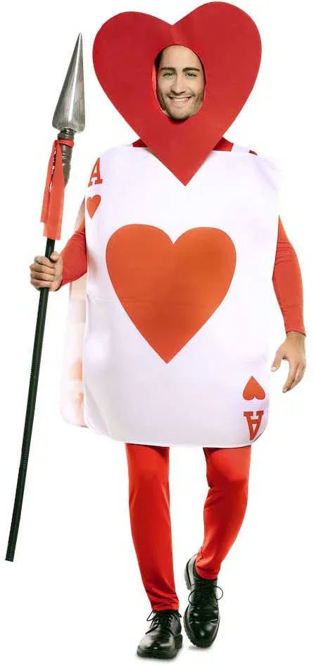 Disfraz de Carta As de Corazones para Adulto - Image 2
