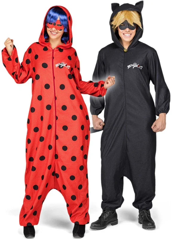 Disfraz de Cat Noir Pijama para Adulto - Image 2