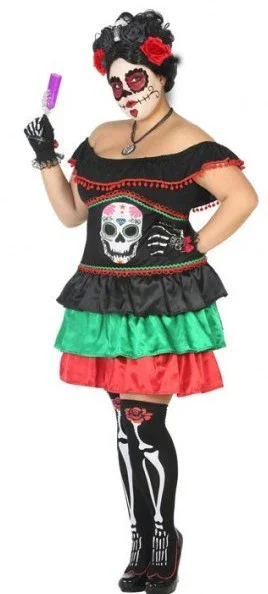 Disfraz de Catrina Calavera Mexicana para Mujer - Image 2
