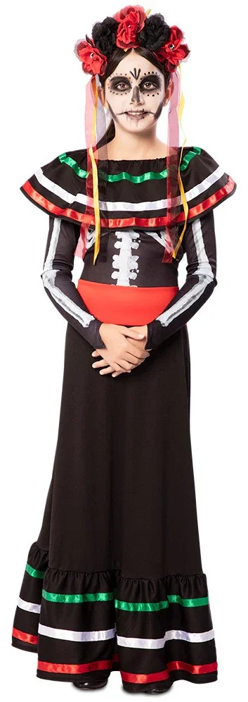 Disfraz de Catrina Mejicana para Niña - Image 2