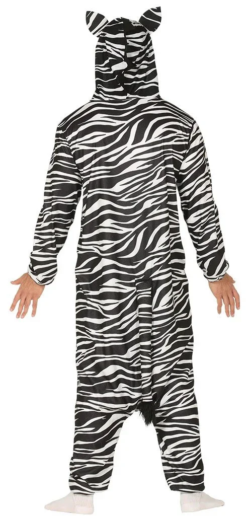 Disfraz de Cebra Pijama con Capucha para Adulto - Image 2