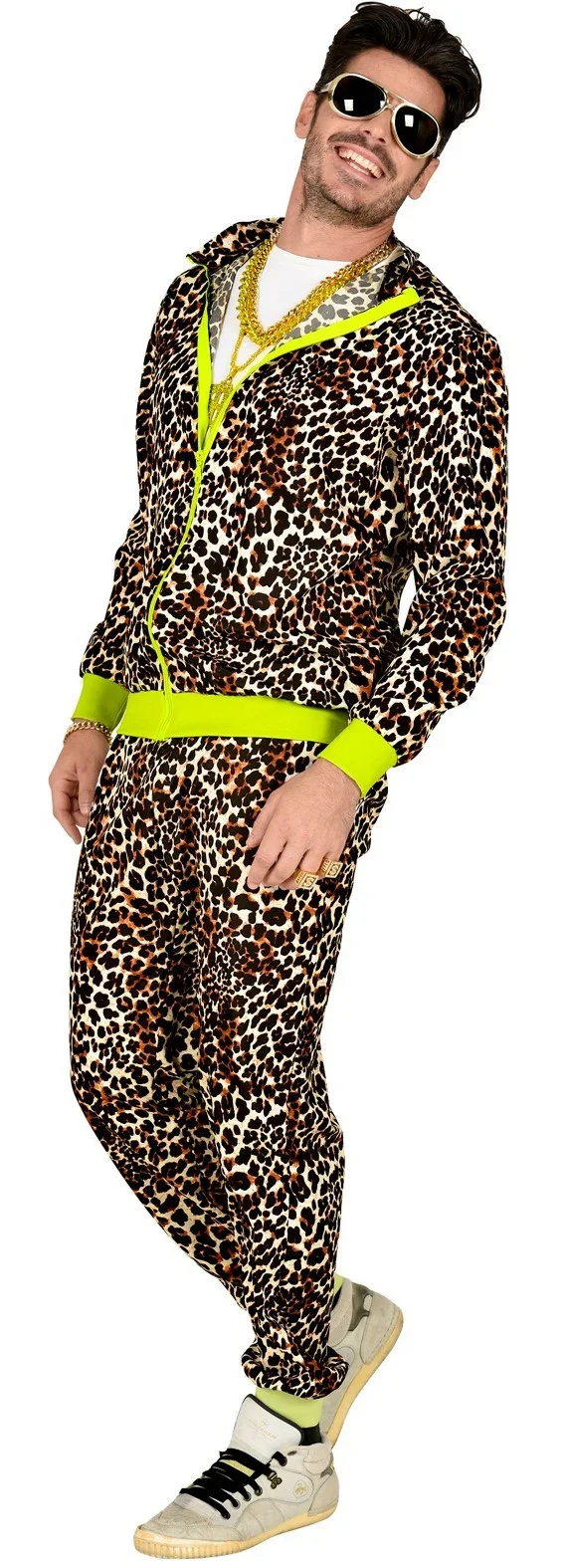Disfraz Chándal Años 80 de Leopardo para Adulto - Image 2