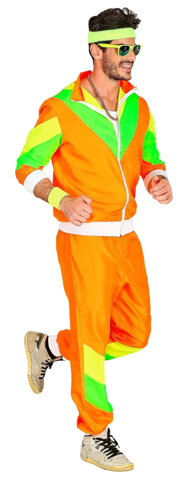 Disfraz Chándal Años 80 Naranja para Adulto - Image 6