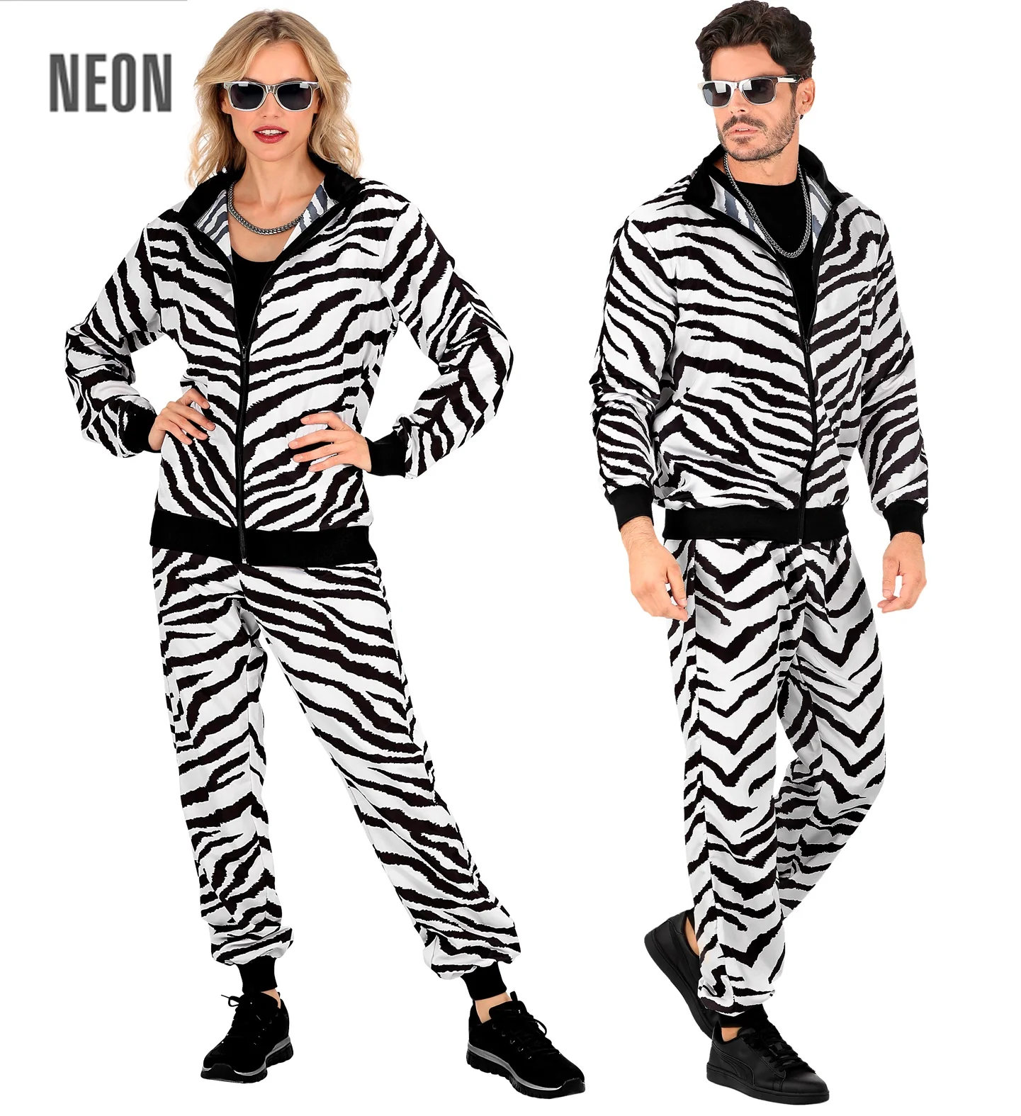 Disfraz Chándal con Estampado de Cebra para Adulto - Image 4