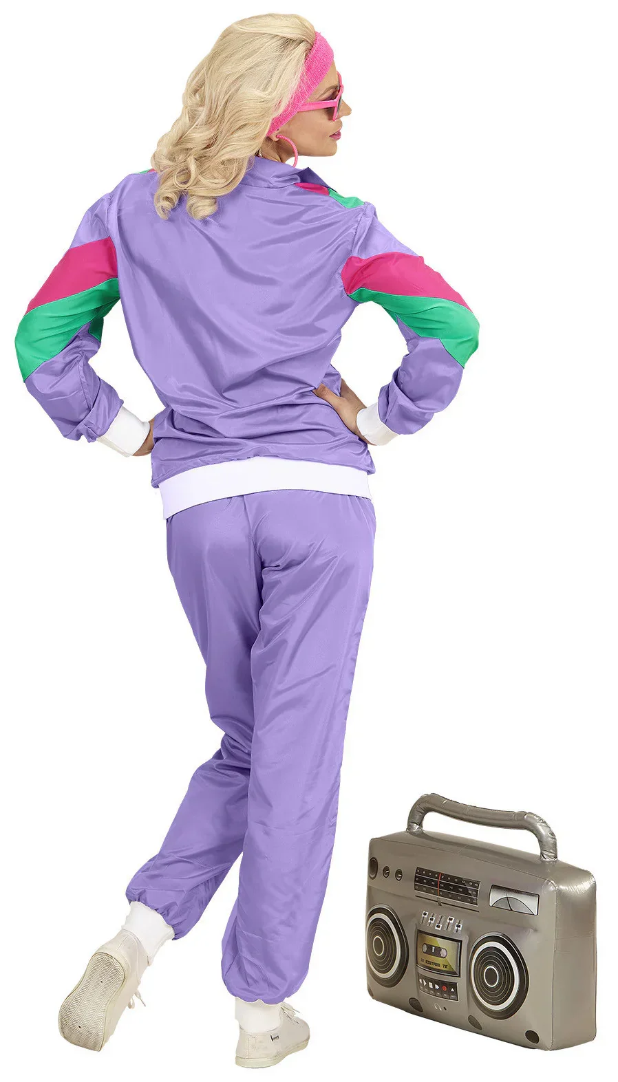 Disfraz Chándal Morado Años 80 para Adulto - Image 3