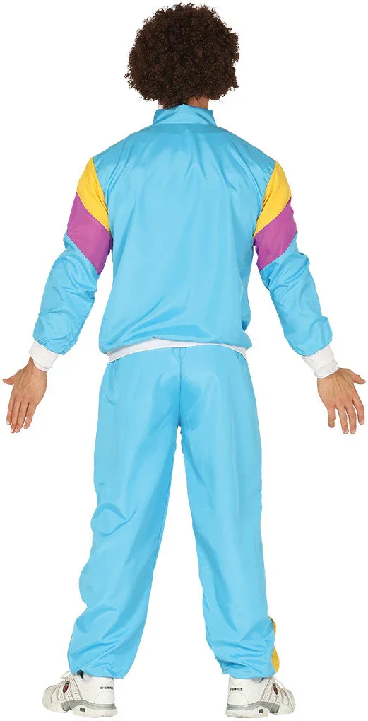 Disfraz Chándal Ochentero Azul para Hombre - Image 2