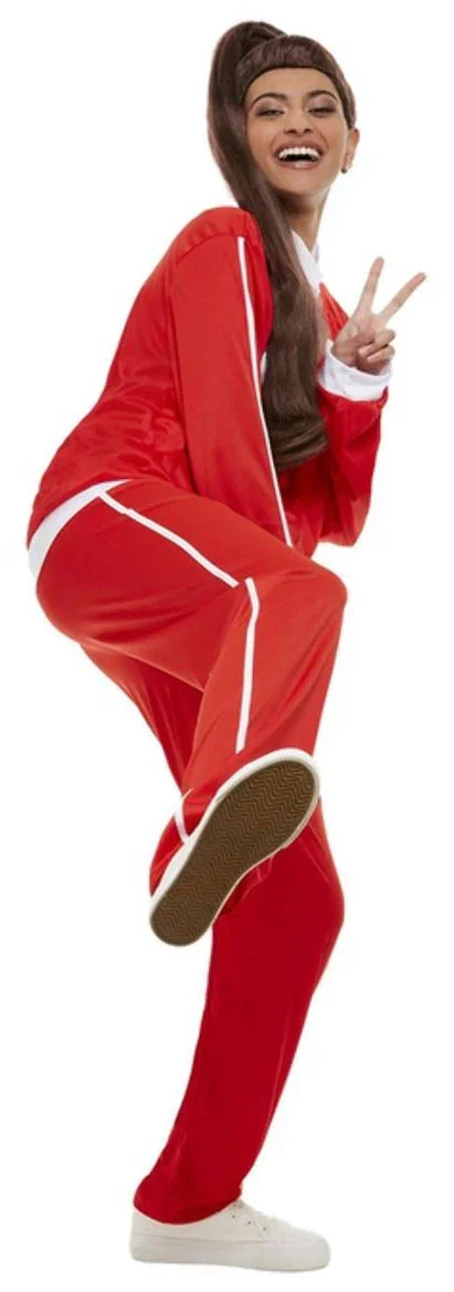 Disfraz Chándal Rojo Años 80 para Adulto - Image 2