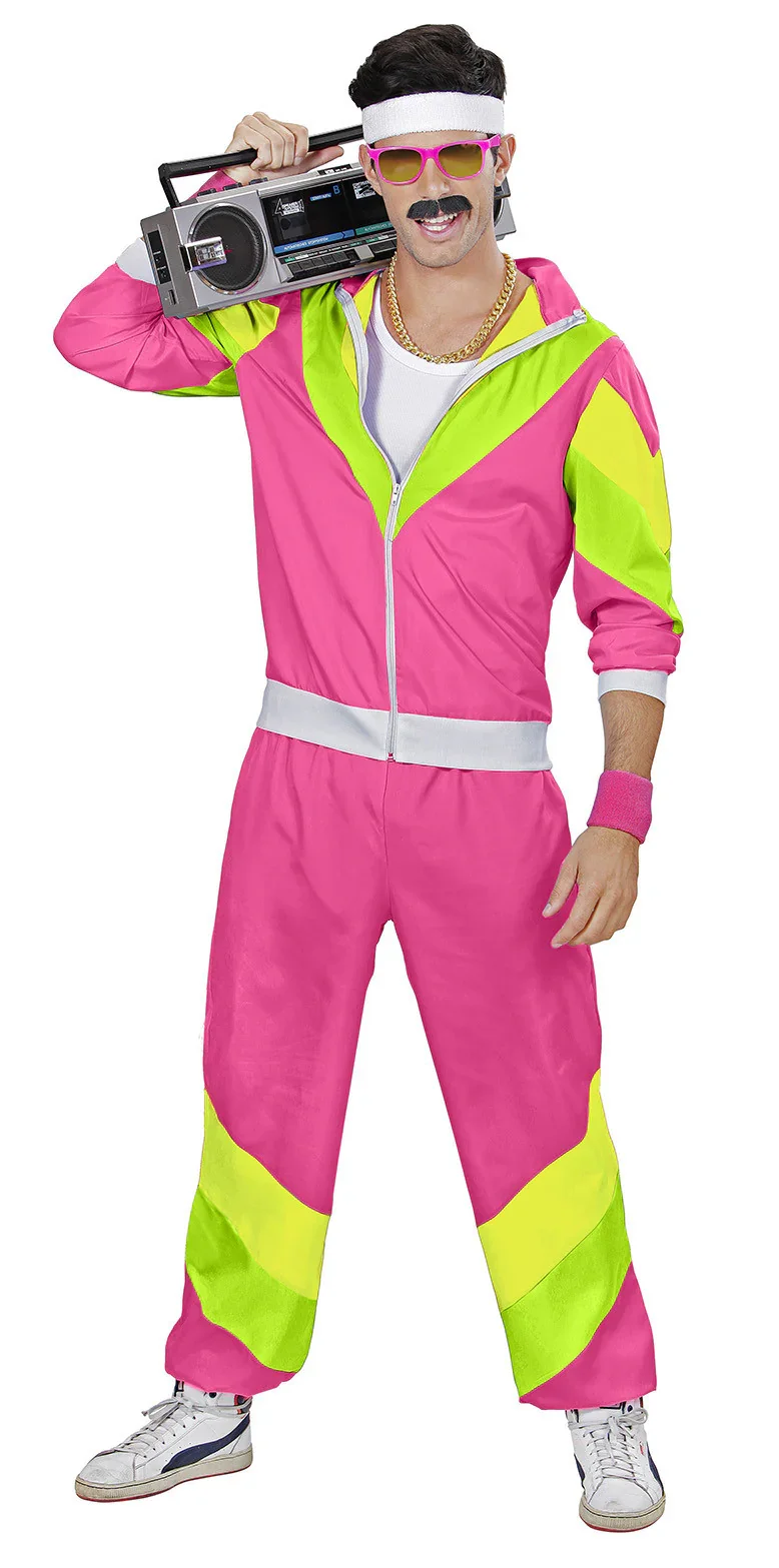Disfraz Chándal Rosa Años 80 para Adulto - Image 2