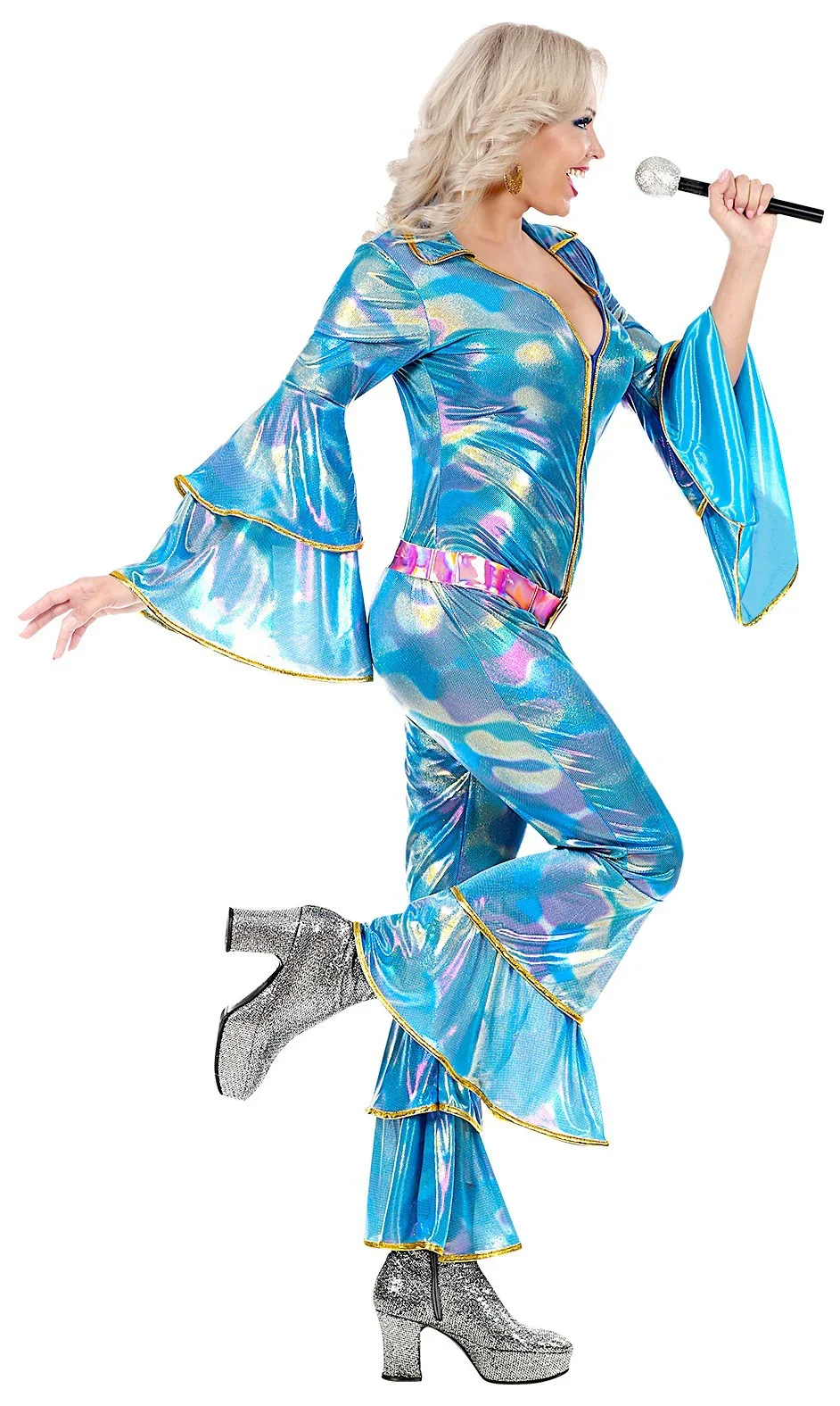 Disfraz de Chica Disco Estilo Años 70 para Adulto - Image 4