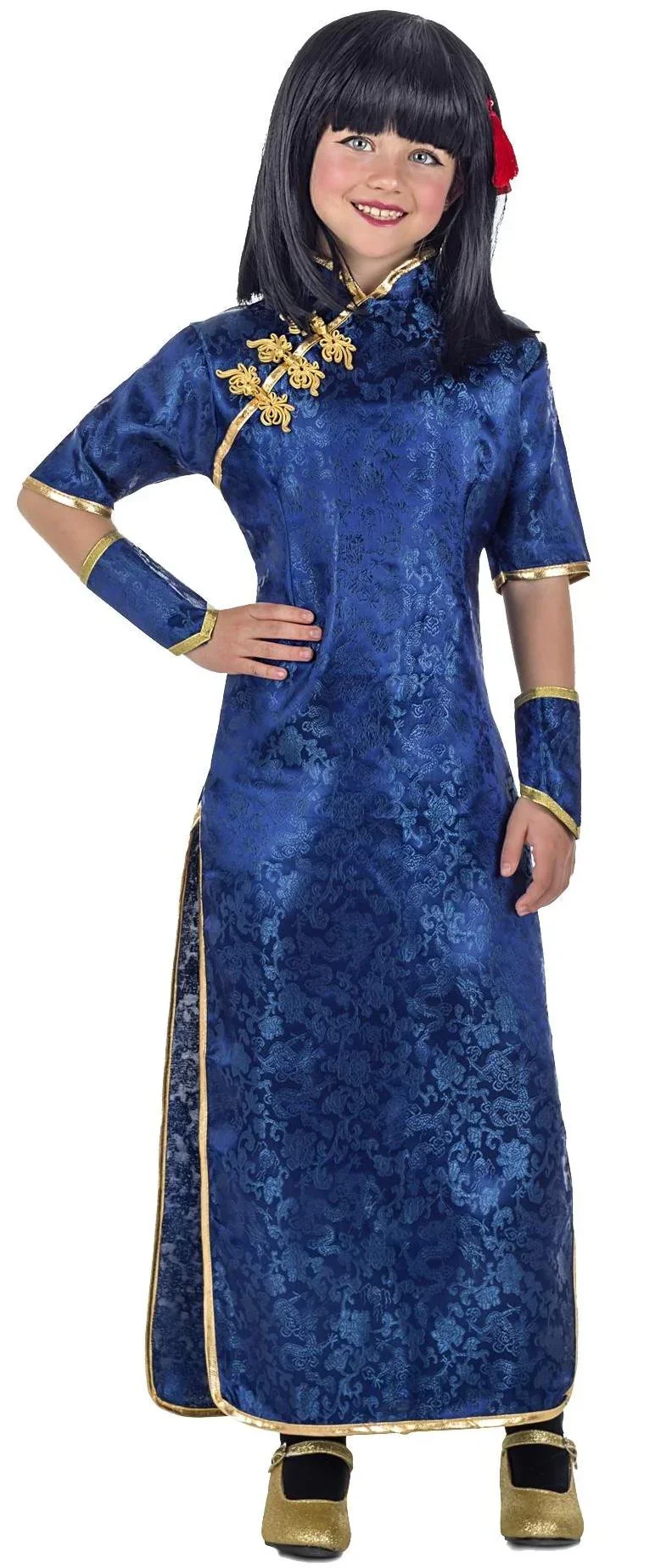 Disfraz de China Azul Infantil