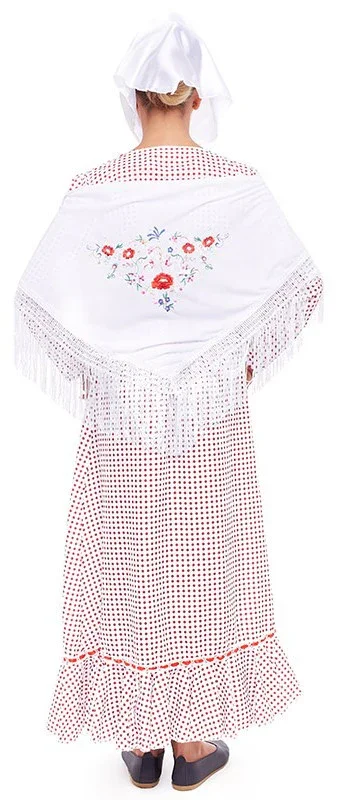Disfraz de Chulapa Blanca con Lunares Rojos para Niña - Image 2