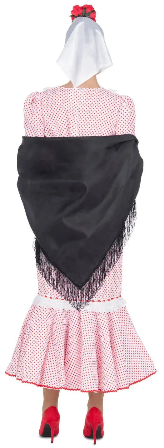 Disfraz de Chulapa Madrileña Blanco para Mujer - Image 2