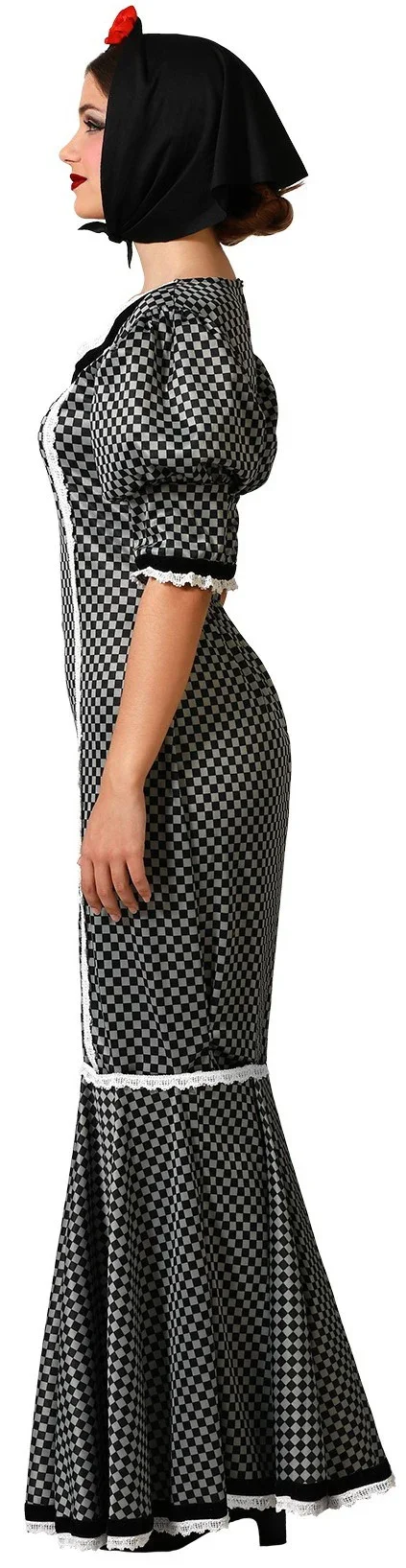 Disfraz de Chulapa Madrileña Negro para Mujer - Image 3